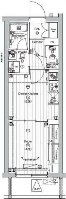 4階の間取り図