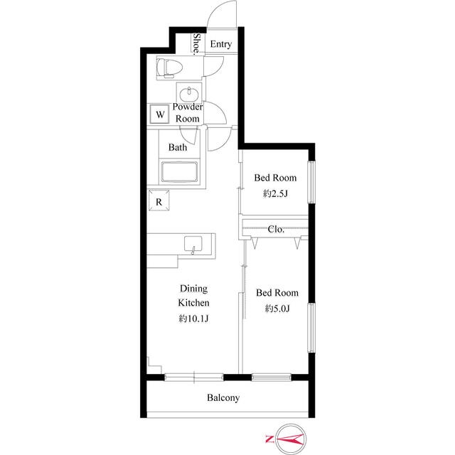 1階の間取り図