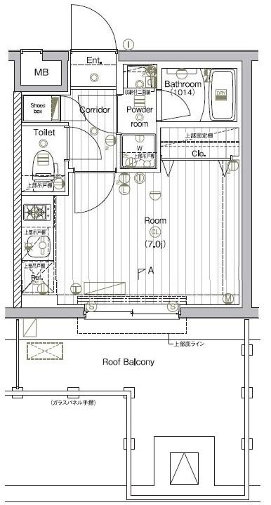 4階の間取り図