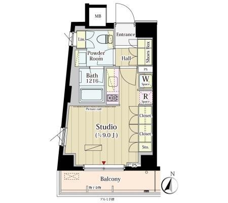 2階の間取り図