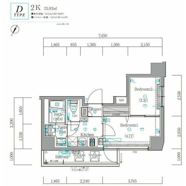 5階の間取り図
