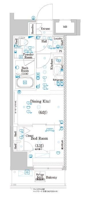2階の間取り図
