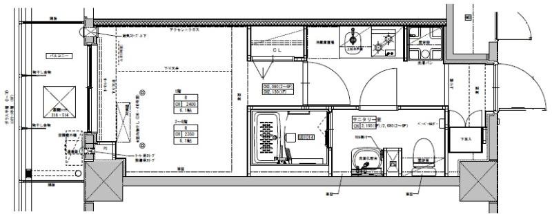 6階の間取り図