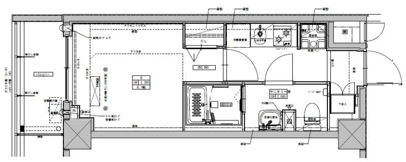 6階の間取り図