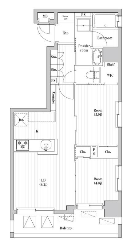 6階の間取り図