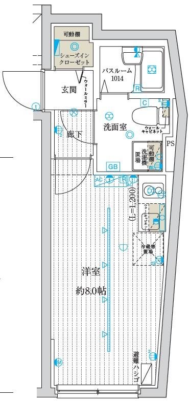 2階の間取り図