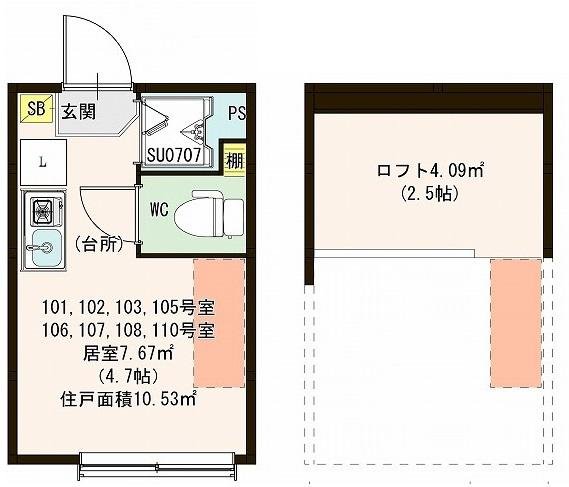 1階の間取り図