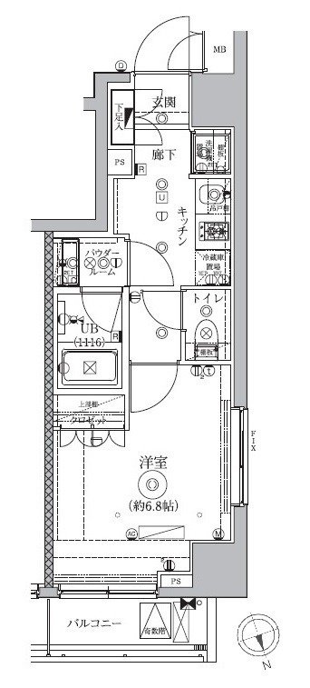 7階の間取り図