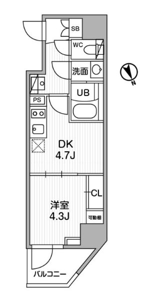 2階の間取り図