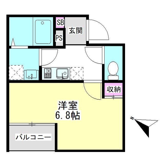 2階の間取り図