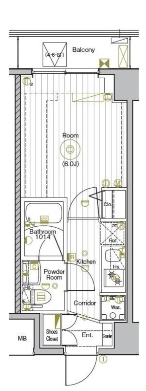 6階の間取り図