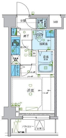 2階の間取り図