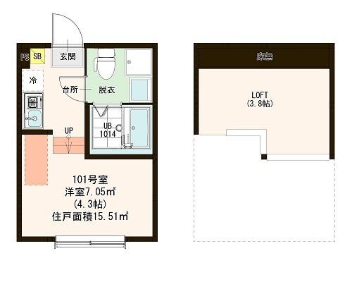1階の間取り図
