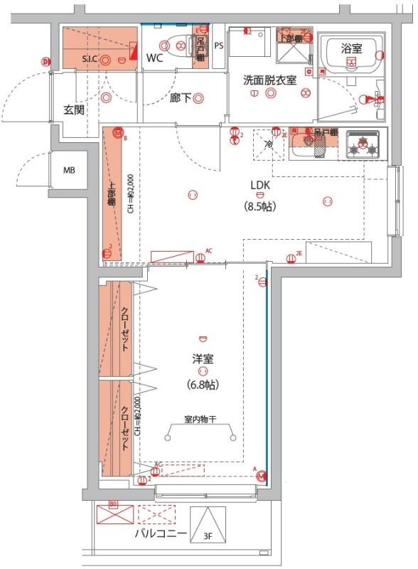 3階の間取り図