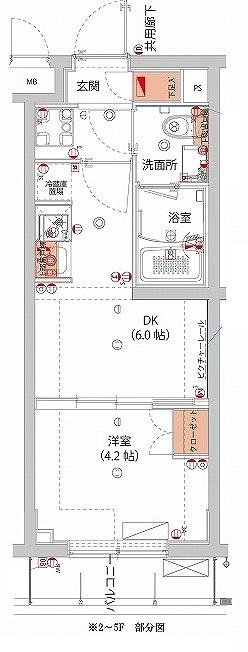 2階の間取り図