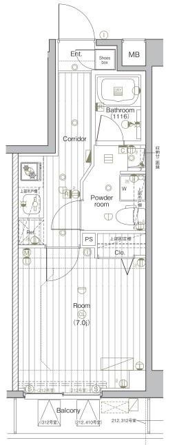 2階の間取り図