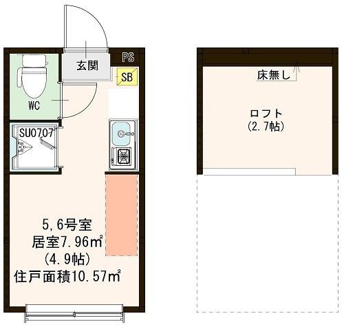 2階の間取り図