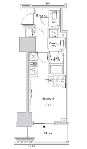 6階の間取り図