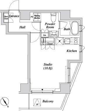 4階の間取り図
