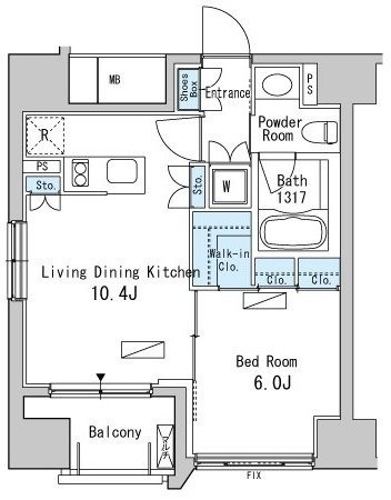 2階の間取り図