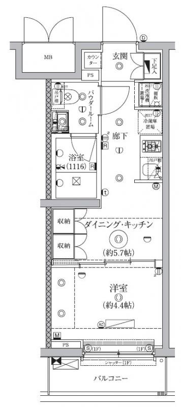 4階の間取り図