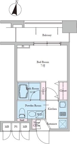 4階の間取り図