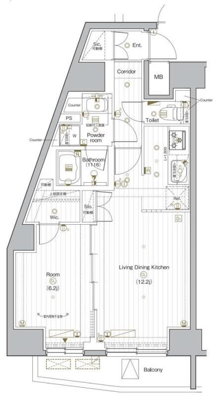 15階の間取り図