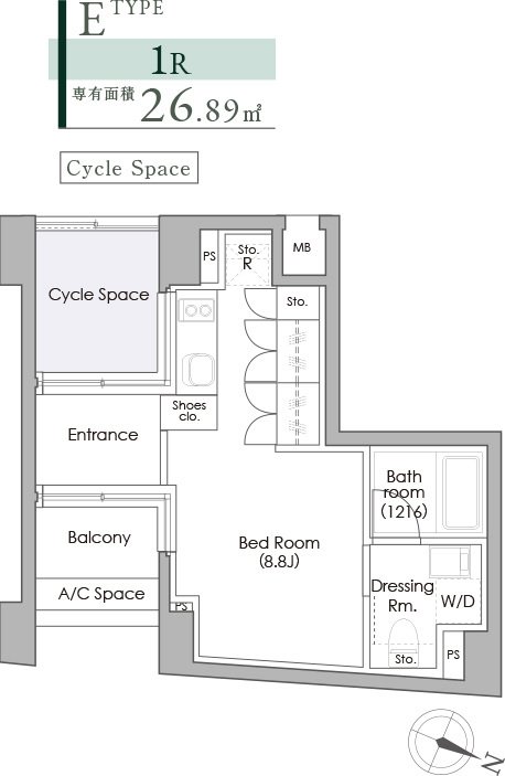 3階の間取り図