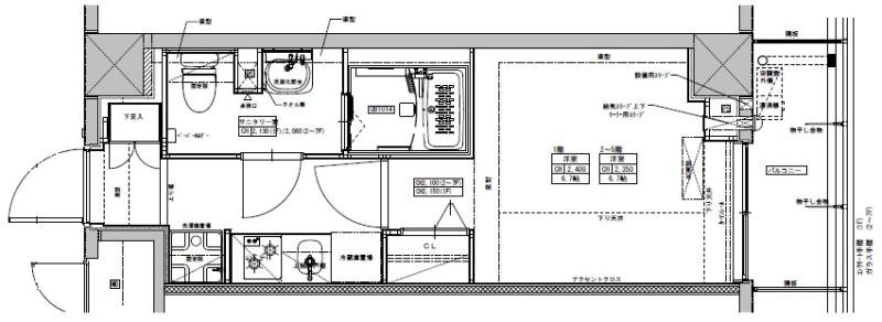 1階の間取り図