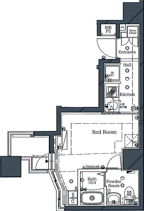 2階の間取り図
