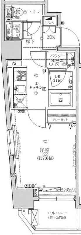 4階の間取り図
