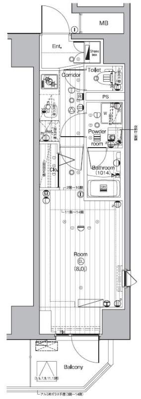 3階の間取り図