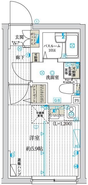 2階の間取り図