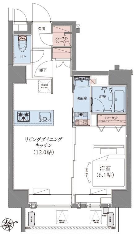 4階の間取り図