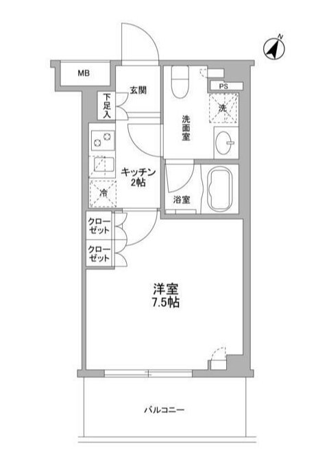 1階の間取り図