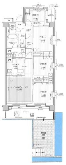 1階の間取り図