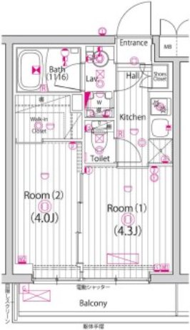 1階の間取り図