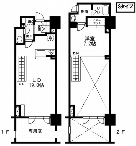 1階の間取り図