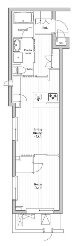 1階の間取り図