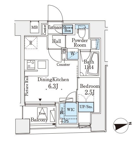 13階の間取り図