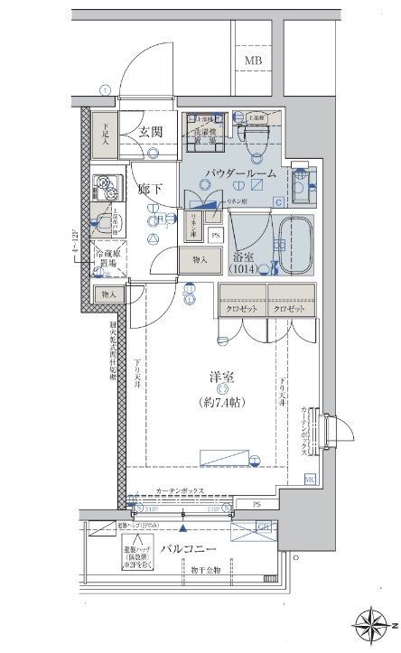 4階の間取り図