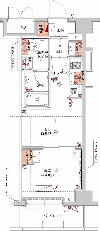 2階の間取り図