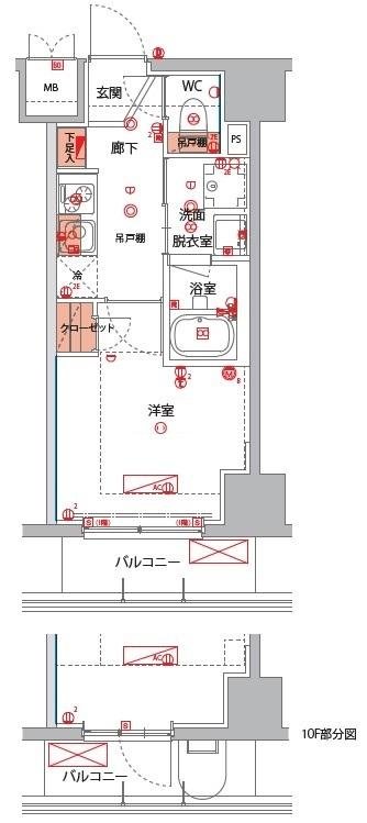 10階の間取り図