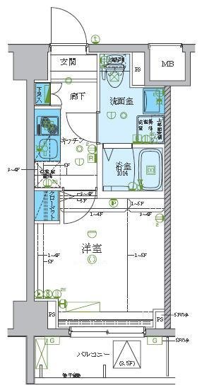 1階の間取り図