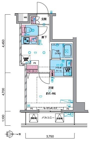 5階の間取り図