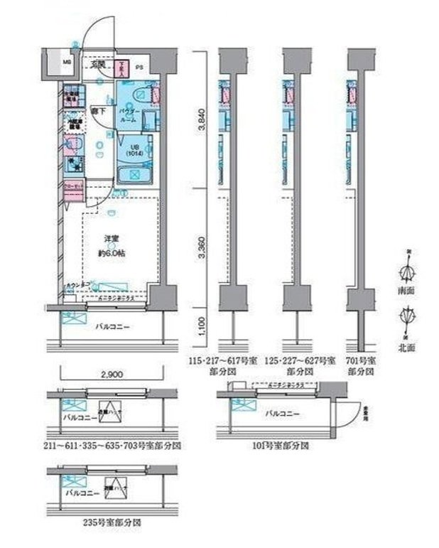 5階の間取り図