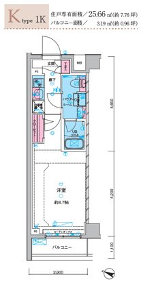 4階の間取り図