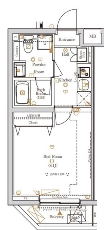 4階の間取り図