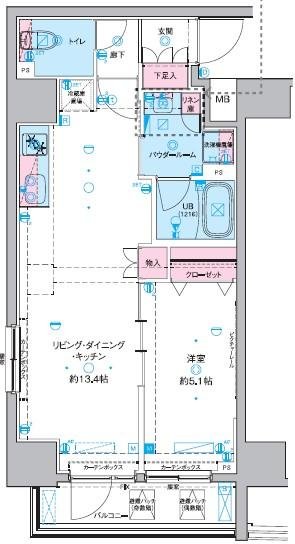 8階の間取り図