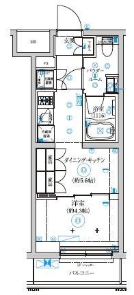 1階の間取り図